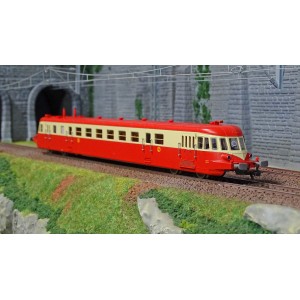 Jouef HJ2409S Autorail diesel ABJ 2, livrée rouge/beige, toit rouge, SNCF, digitale sonore Jouef HJ2409S - 3