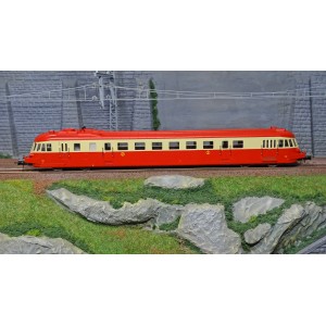 Jouef HJ2411S Autorail diesel ABJ 4, livrée rouge/beige, toit rouge, SNCF, digitale sonore Jouef HJ2411S - 2