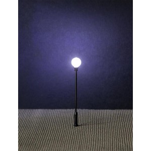 Faller 180204 Eclairage, Réverbère de parc LED, lampe boule rapportée 7.1cm, avec LED Faller Faller_180204 - 2