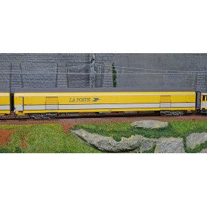 LS Models 40425 Set de 3 voitures Postales UIC, jaune PTT, PE UIC + PE UIC + Pez OCEM Ls models Lsm_40425 - 4