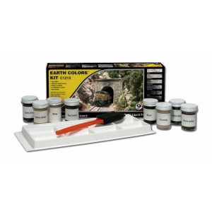 Woodland Scenics C1215 Kit de peintures 5 pots décor terre 29.5ml Woodland Scenics WC_1215 - 1