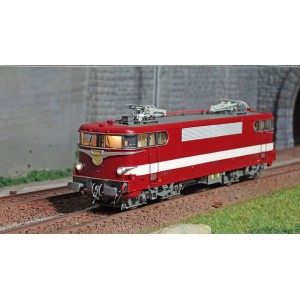Ree Modeles MB082.S Locomotive électrique BB 9288, Rouge CAPITOLE Sud-Ouest, dépôt Paris SO, sonore, panthos motorisés Ree Model