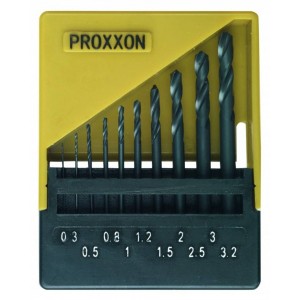 Forets en HSS, 10 pièces, 0,3 à 3,2 mm Proxxon Proxxon PRX-28874 - 2
