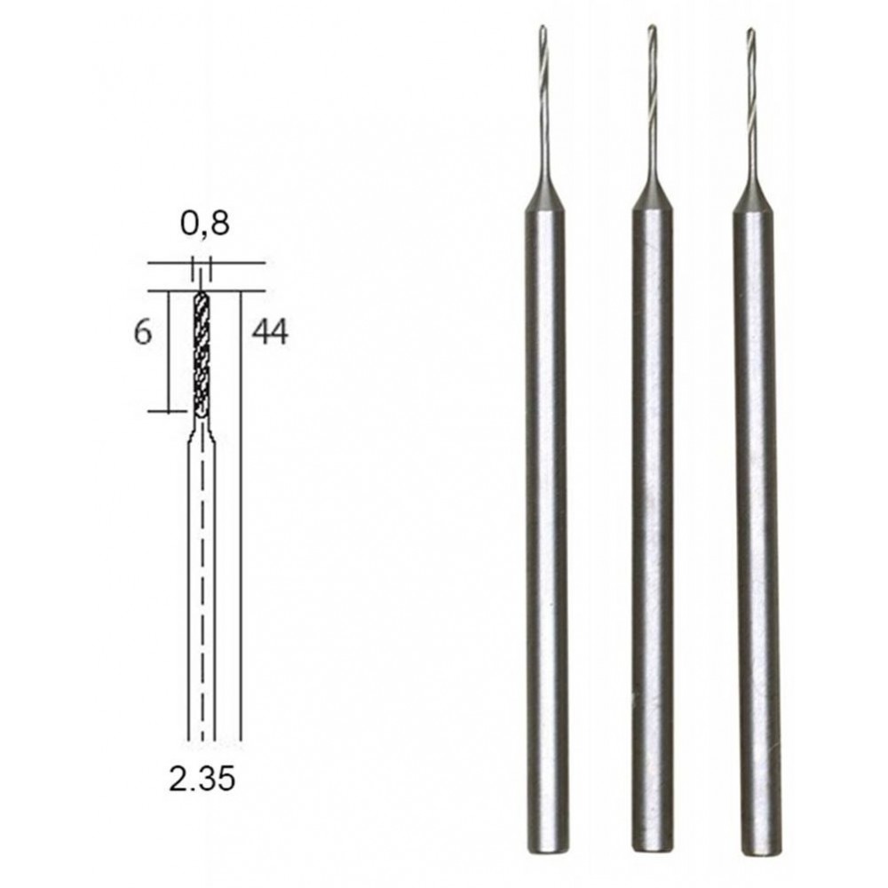 1 Pièce Foret Perceuse Métal Mini Perceuse HSS Ø 2,8 MM Foret