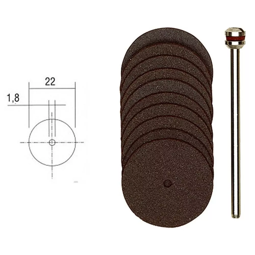 Disques à tronçonner en corindon 22mm (x10) + support Proxxon Proxxon PRX-28810 - 1 Disques à tronçonner en corindon 22mm (x10) + support Proxxon Proxxon PRX-28810 - 1