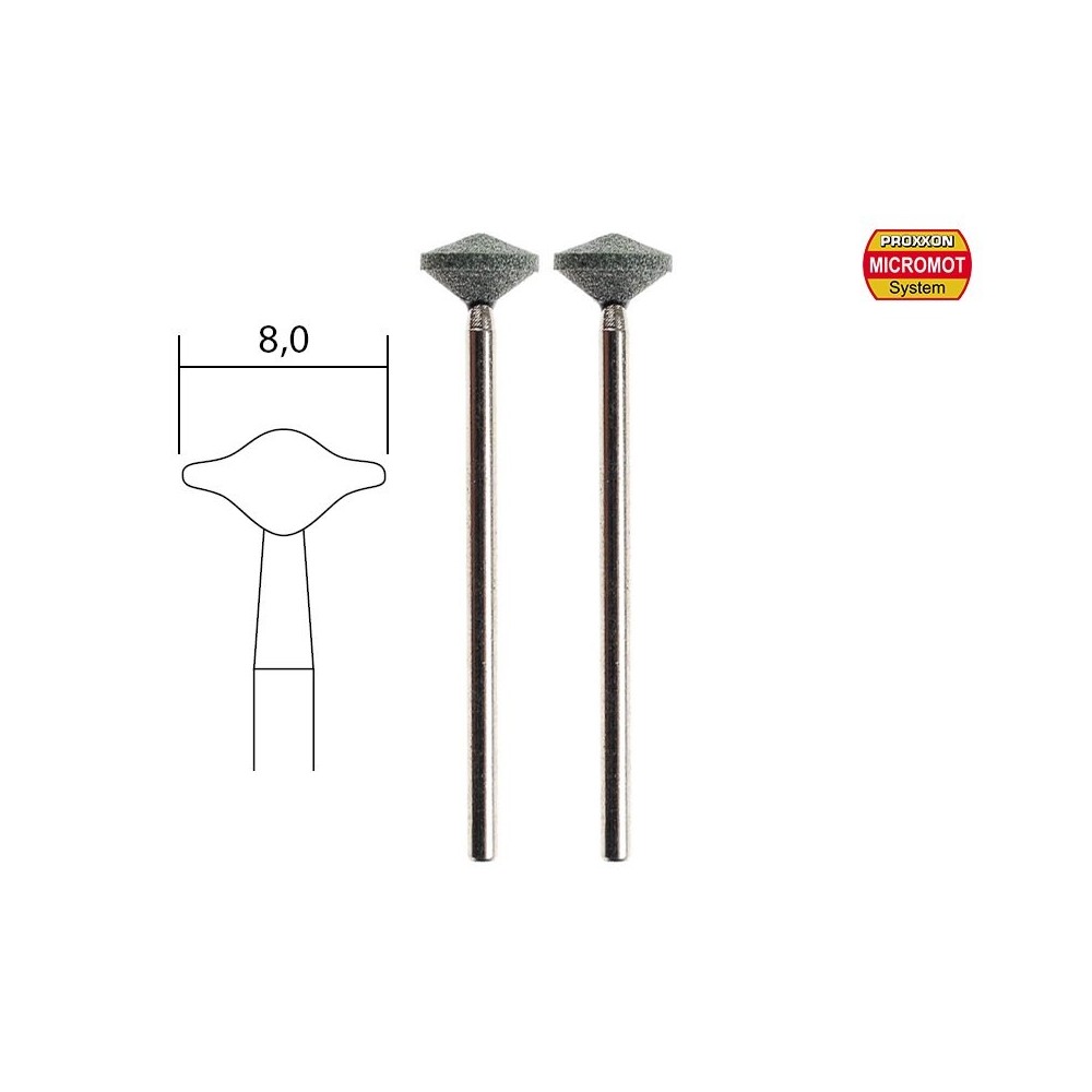 Meules en carbure de silicium, forme lentille (x2) Proxxon Proxxon PRX-28272 - 1