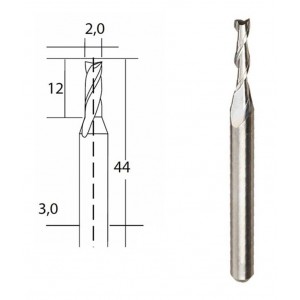 Fraise en métal dur Ø 2 mm Ref Proxxon 28759