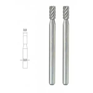 Fraise embout acier wolfram-vanadium, cylindrique Ø 3mm (x2) Proxxon Proxxon PRX-28722 - 1