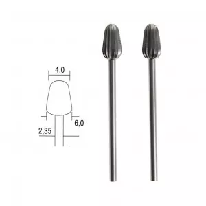 Fraise embout acier wolfram-vanadium, cône Ø 6mm (x2) Proxxon Proxxon PRX-28723 - 1