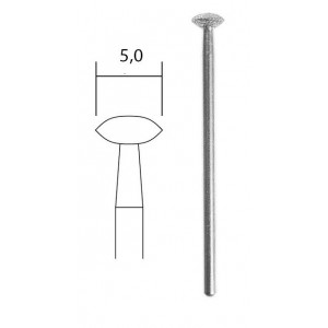 Embout de meulage diamanté bombé Ø 5,0 mm Proxxon Proxxon PRX-28250 - 1