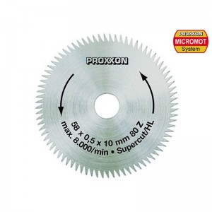 Lame de scie circulaire Super-cut denture alternée 58 mm, 80 dents Proxxon Proxxon PRX-28014 - 1