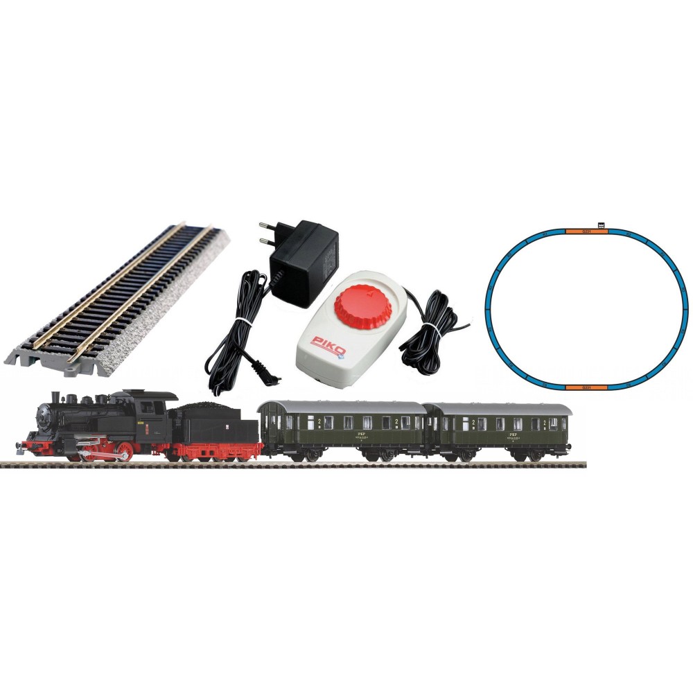 Piko 97933 Coffret de départ analogique avec locomotive vapeur PKP et 2 voitures voyageurs Piko Piko_97933 - 1