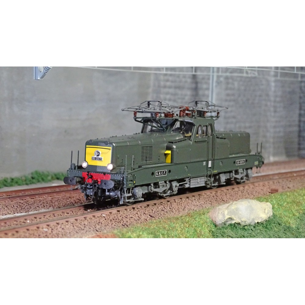 Jouef HJ2338S Locomotive électrique BB 12079, SNCF, livrée vert / jaune, digitale sonore Jouef HJ2338S - 1
