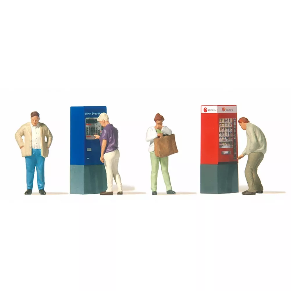 Preiser 10751 Personnages, 4 personnages et 2 distributeurs automatiques Preiser Preiser_10751 - 1 Preiser 10751 Personnages, 4 personnages et 2 distributeurs automatiques Preiser Preiser_10751 - 1
