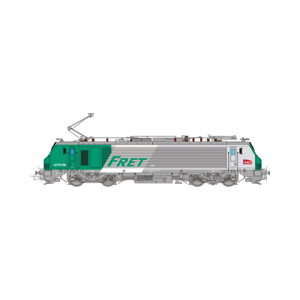 Os.Kar OS2704 Locomotive électrique BB 427011M, SNCF, FRET, logo carmillon, Avignon Os.Kar OS2704 Locomotive électrique BB 427011M, SNCF, FRET, logo carmillon, Avignon