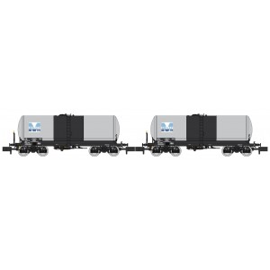 REE Modeles NW230 Set de 2 wagons citernes ANF, Transport de Lubrifiants, SNCF, MILLET, N- 1/160 Ree Modeles NW-230 - 3