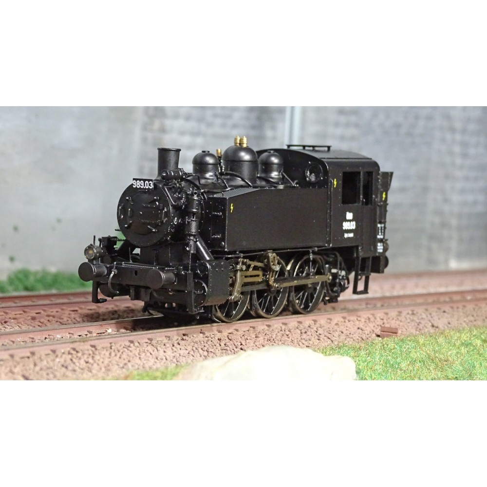 Ree Modeles MB043S Locomotive à vapeur 030 TU OBB 989.03, AUTRICHE, digitale sonore, fumigène Ree Modeles MB-043S - 1