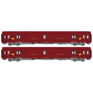 LS Models 40443 Set de 2 voitures Postales UIC, brun PTT, PA UIC + PA UIC Ls models Lsm_40443 - 4