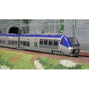 LS Models 10070S Autorail AGC X 76507, 3 caisses, TER neutre, Sortie usine, digital sonore Ls models Lsm_10070S - 5