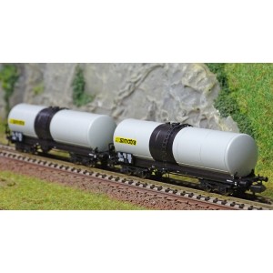 REE Modeles NW241 Set de 2 wagons citernes ANF longues, Transport d’engrais liquides, SNCF, SIMOTRA Ree Modeles NW-241 - 3