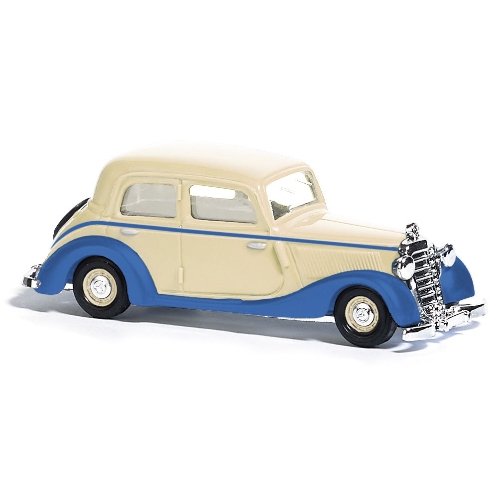 Busch 41442 Voiture Mercedes 170V limousine, crème / bleu Busch véhicule Busch_41442 - 1