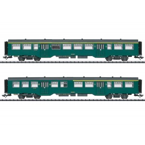 Trix 23222 Set de 2 voitures voyageurs M2, SNCB / NMBS, éclairage intérieur Trix Trix_23222 - 5