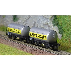 Arnold HN6478 Set de 2 wagons citernes gaz à essieux, livré argent, SNCF, ANTARGAZ, échelle N Arnold HN6478 - 3