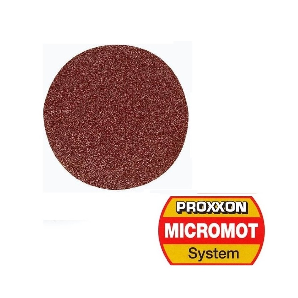 Disque abrasif en corindon pour LHW Proxxon - Grain 80 (x12) Proxxon PRX-28549 - 1