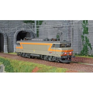 Ls Models 11102S Locomotive électrique BB 22352, SNCF, Gris béton/Orange, blason Sablé sur Sarthe, Rennes, Digitale sonore Ls mo