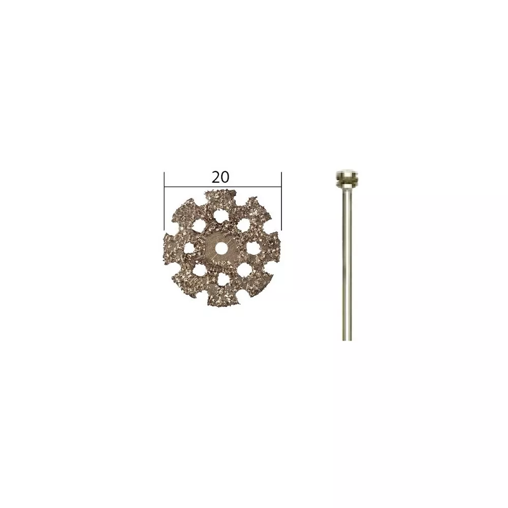 Disques à tronçonner en carbure de tungstène 20 mm + support Proxxon Proxxon PRX-28838 - 1 Disques à tronçonner en carbure de tungstène 20 mm + support Proxxon Proxxon PRX-28838 - 1