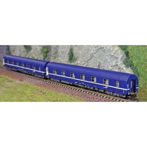 Arnold HN4342 Set de 2 wagons-lits T2, livrée bleu avec logo casquette, échelle N Arnold HN4342 - 3