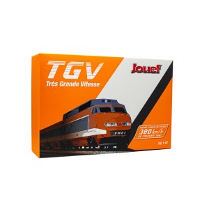 Jouef HJ3011 Set de 3 voitures intermédiaire TGV Sud-Est, SNCF, livré orange, record du monde Jouef HJ3011 - 7