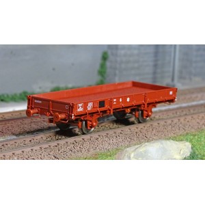 Ree modeles WB606 Wagon Plat OCEM 29, Rouge SNCF, Jho Freiné, Roues pleines Ree Modeles WB-606 - 1