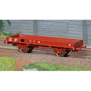 Ree modeles WB606 Wagon Plat OCEM 29, Rouge SNCF, Jho Freiné, Roues pleines Ree Modeles WB-606 - 2