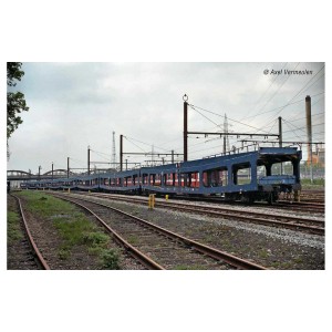 Arnold HN4349 Set de 2 portes-auto, DD DEV 66, livrée bleu, SNCB, échelle N Arnold HN4349 - 4