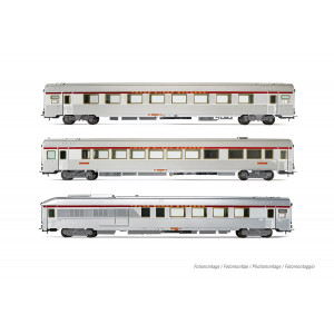 Jouef HJ4164 Set de 3 voitures voyageurs TEE Mistral, SNCF, A4Dtux / Vru / A8tu Jouef HJ4164 - 6