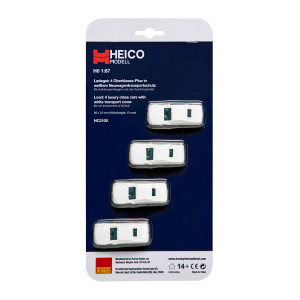 Heico HC2100 Chargement pour wagon, 4 voitures de luxe recouvertes Jouef HC2100 - 2