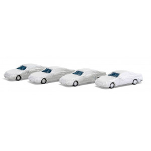 Heico HC2100 Chargement pour wagon, 4 voitures de luxe recouvertes Jouef HC2100 - 1