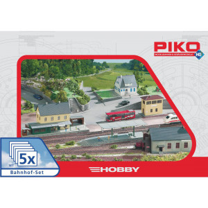 Piko 61923 Maquette, Ensemble de construction "gare" 5 pièces Piko Piko 61923 - 1