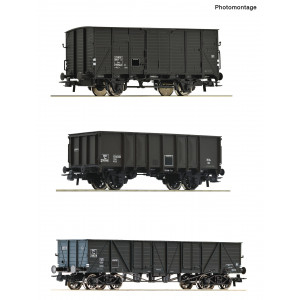 Roco 76004 Set de 3 wagons marchandises, SNCF, types Lw / Tow / OO Roco Roco_76004 - 6