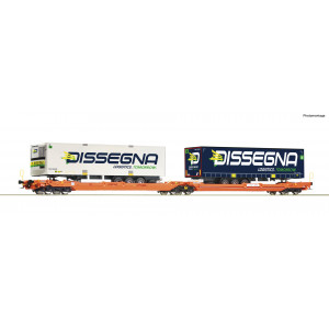Roco 77395 Wagon-poche articulé double T3000e, Wascosa, chargés conteneurs Dissegna Roco Roco_77395 - 4