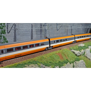 Jouef HJ3011 Set de 3 voitures intermédiaire TGV Sud-Est, SNCF, livré orange, record du monde