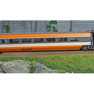 Jouef HJ3011 Set de 3 voitures intermédiaire TGV Sud-Est, SNCF, livré orange, record du monde Jouef HJ3011 - 2