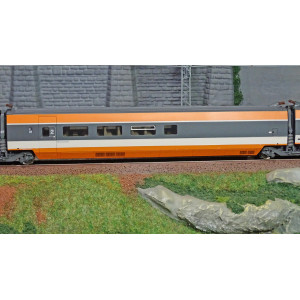 Jouef HJ3011 Set de 3 voitures intermédiaire TGV Sud-Est, SNCF, livré orange, record du monde Jouef HJ3011 - 3