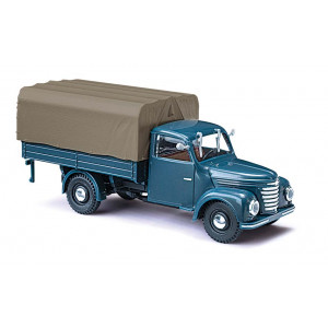 Busch 52352 Véhicule Camion Framo V901/2 bleu, bâché Busch véhicule Busch_52352 - 1