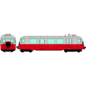 Ree Modeles VM004.S Autorail Billard A80 D des CFV N°316, Rouge/Gris, Touristique, digital sonore Ree Modeles VM-004.S - 4