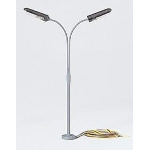 Piko 55755 Eclairage, Lampadaire Double 12cm, avec LED, câblé Piko Piko_55755 - 1