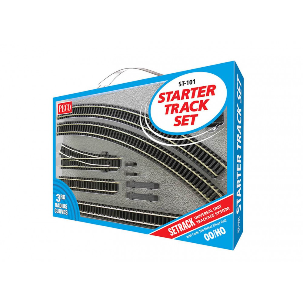 Peco ST101 Coffret de rails et aiguillages rayon R3 Setrack code 100 Peco Peco_ST-101 - 1