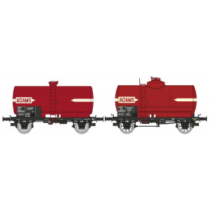 Ree modeles WB714 Set de 2 wagons citernes OCEM 29, SNCF, rouge châssis noir, ADAMS Ree Modeles WB-714 - 3