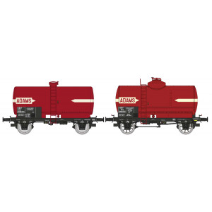 Ree modeles WB714 Set de 2 wagons citernes OCEM 29, SNCF, rouge châssis noir, ADAMS Ree Modeles WB-714 - 3